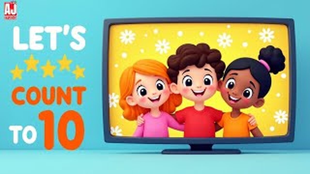 Let’s Count 1 to 10 🎶 | Fun Cartoon Number Song for Kids😊