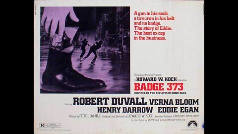 "Badge 373" (1973) A Paramount Neo-Noir Crime/Thriller Photoplay