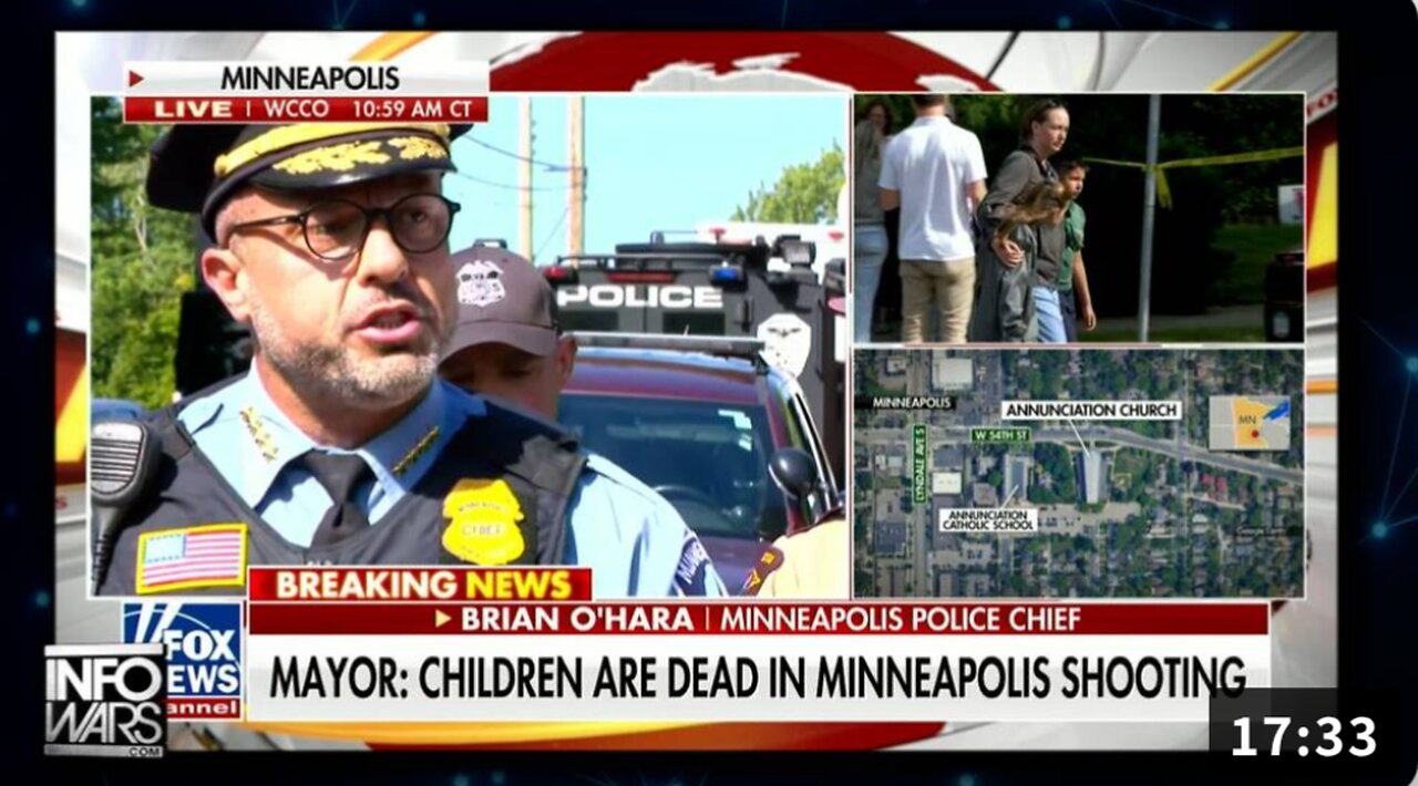 Minneapolis Police Chief Says Mass Shooter Deliberately Targeted Catholic School Mass, More Than 20 People Shot