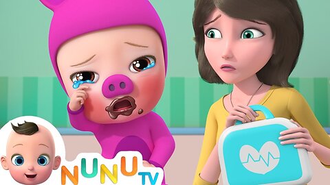 Three Little Pigs Boo Boo Song| Part 06 | Nursery Rhymes & Kids Songs | NuNu Tv