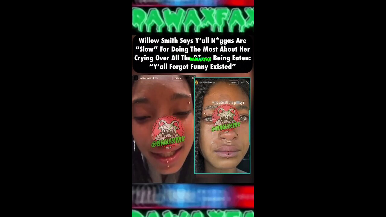 Willow with a message😂. Thoughts? 👀 #dawaxfax #willowsmith #willsmith