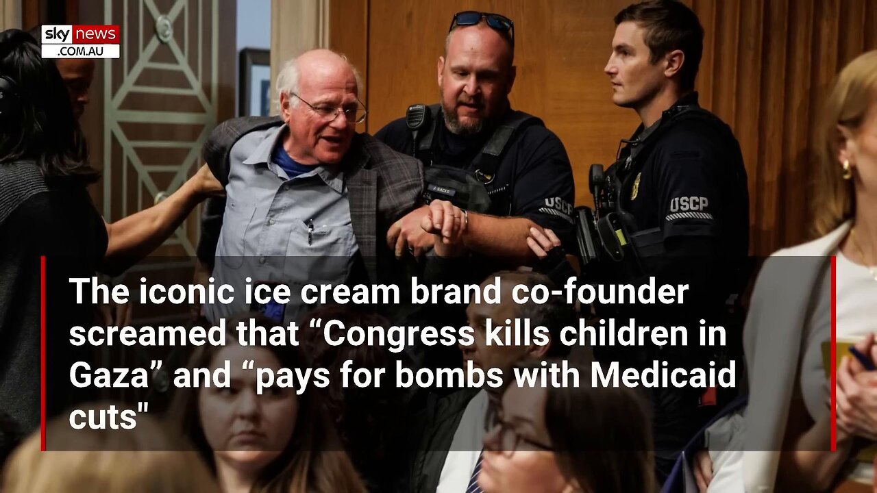 Ben & Jerry's co-founder dramatically dragged out of RFK Jr hearing after meltdown