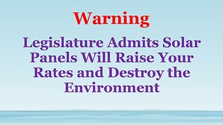 Ratepayers and the Environment Suffer if FPL Gets its Way - Stop the Green New Scam Madness