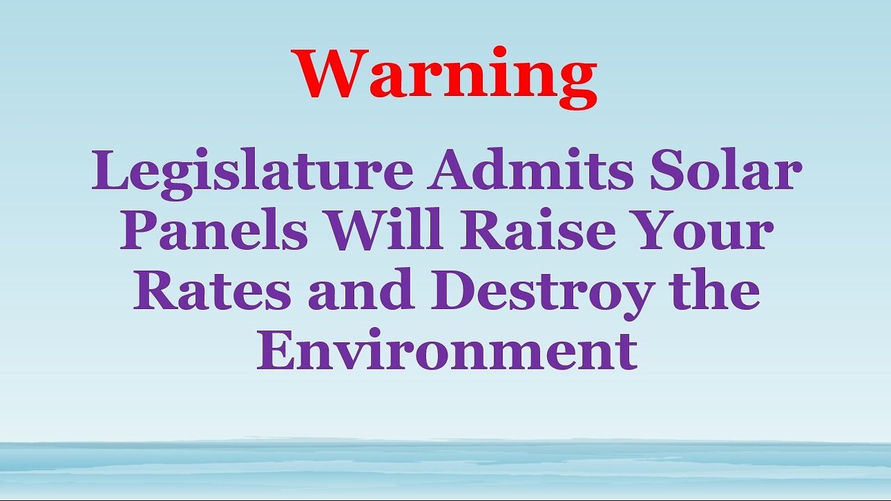 Ratepayers and the Environment Suffer if FPL Gets its Way - Stop the Green New Scam Madness