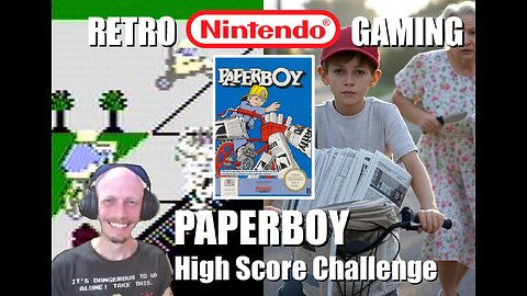 PaperBoy (NES): Shoot for a High Score with BrightGaming then Retire in Glory after Working One Week