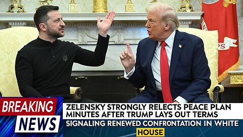 Zelensky Strongly Rejects Trump’s Peace Terms Within Minutes