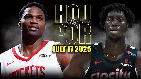 HOUSTON ROCKETS VS PORTLAND TRAIL BLAZERS FULL GAME HIGHLIGHTS | 2025 NBA SUMMER LEAGUE