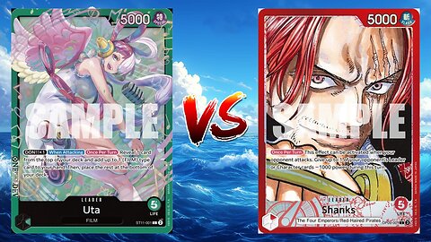 One Piece TCG Green Uta VS Red Haired Shanks!!