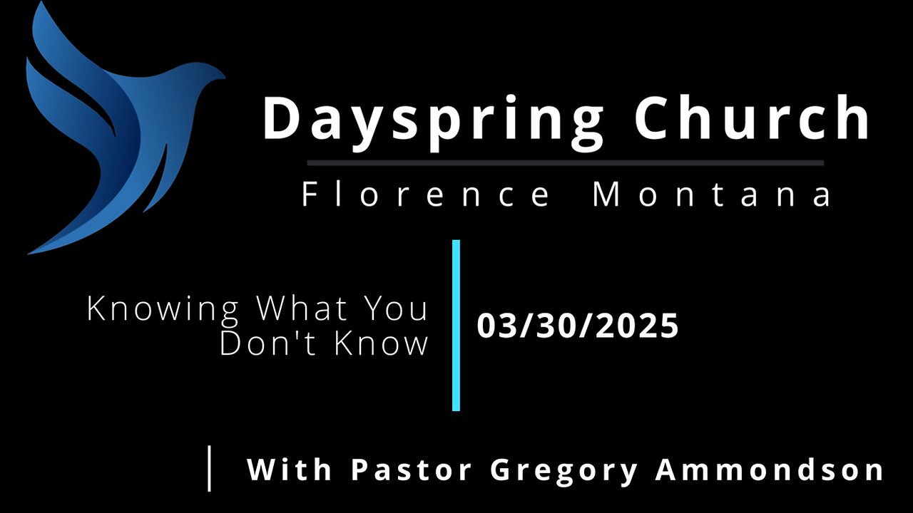 Knowing What You Don't Know - Gregory Ammondson