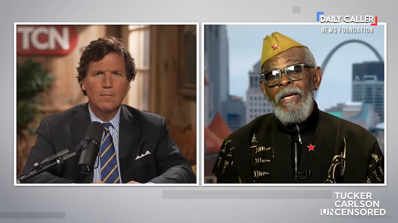 Tucker Carlson and Omali Yeshitela Engage in Candid Discussion on Black Lives Matter Movement