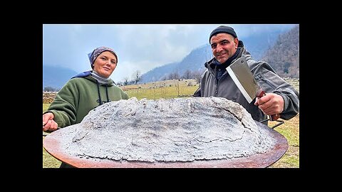10kg of Salt for Special Cooking Of Big Fish Whole! The Taste Is Amazing