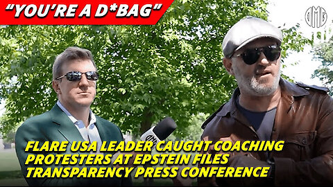 O’KEEFE AT EPSTEIN PRESSER — Flare USA Leader Caught Coaching Protesters at Epstein Files Conference