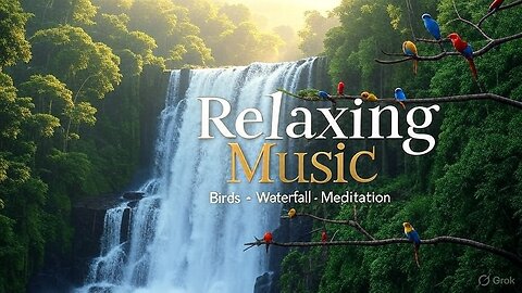 🌿 Relaxing Music with Bird Sounds & Waterfall | Nature Healing Music for Meditation & Relaxation 🕊️💧