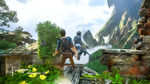 UnCharted4 Stealth Hard Mode - Landslide Fight PC #gaming#uncharted#gameplay