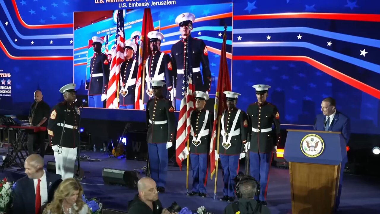 🚨📹WATCH: Houthi missile warning disrupts US Embassy jamboree in Jerusalem