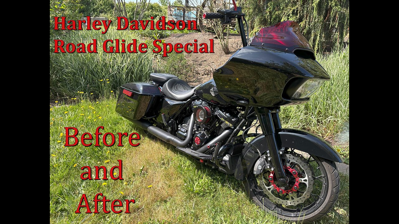 2021 Harley Davidson Road Glide Special FLTRXS Before and After Upgrades