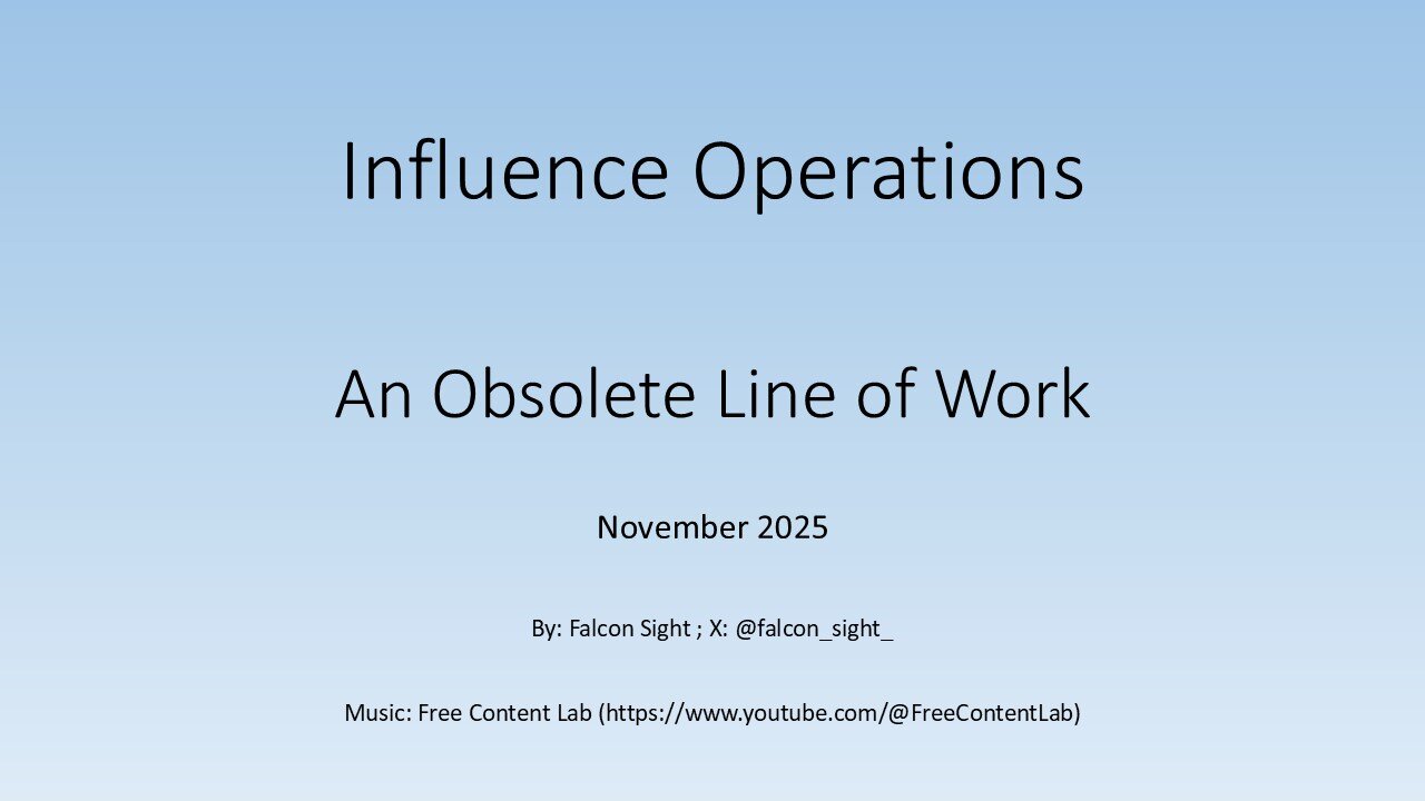 Influence Operations - An Obsolete Line of Work