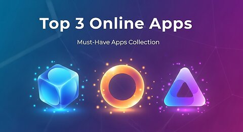Top 3 Online Apps With Their Name and Picture