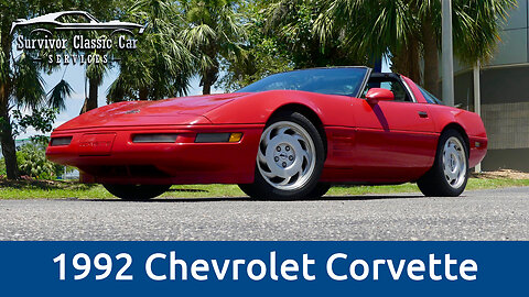 Nice affordable 1992 C4 Chevy Corvette with 95k Miles, 5.7L LT1 V8, 4 speed auto, Targa top for sale