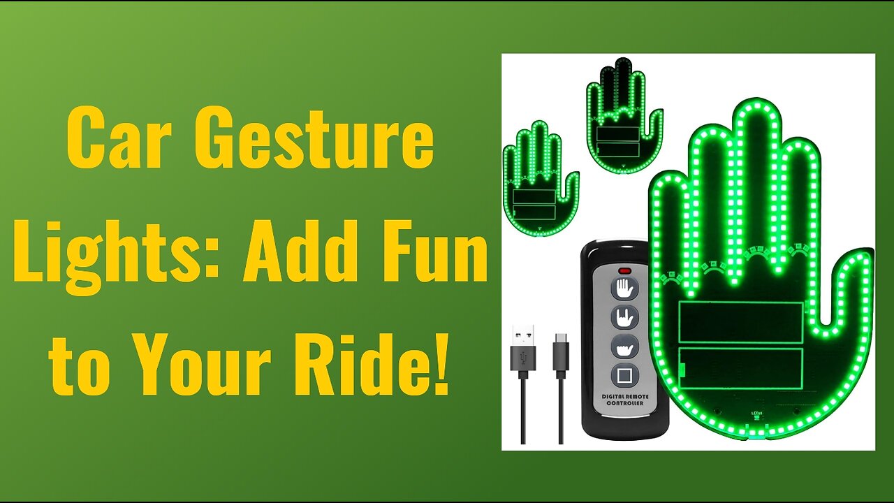 ISUNMEA Car Gesture Lights: Add Fun to Your Drive! 🚗