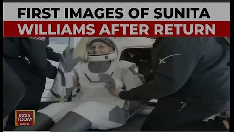 Sunita Williams Smiles And Waves At The Camera After Her Safe Return To Earth