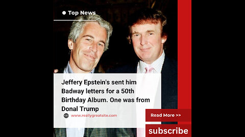 Jeffery Epstein's friends sent him Badway letters for a 50th Birthday Album. One from donal trump