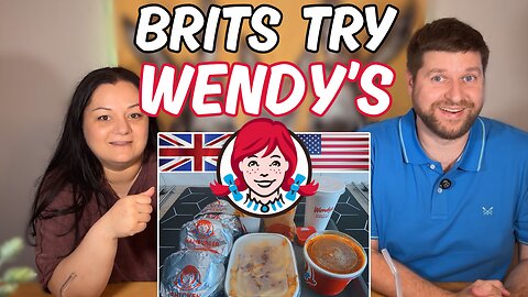 BRITS TRY Wendy's For The First Time, HOW IS IT THIS GOOD?! 🇺🇸