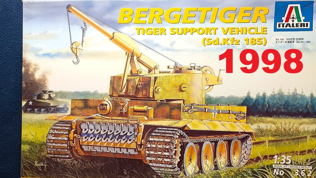 ITALERI, BERGETIGER TIGER SUPPORT VEHICLE (Sd.Kfz 185), 1:35 SCALE, No 362, 1998 (Recovery Vehicle)