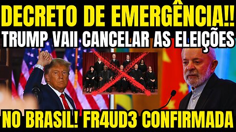 urgente!! DONALD TRUMP VAI PEDIR CANCELAMENT0 DAS ELE1ÇÕES NO BRASIL!! PLANALTO EM ALERTA!