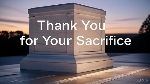 Thank You For Your Sacrifice