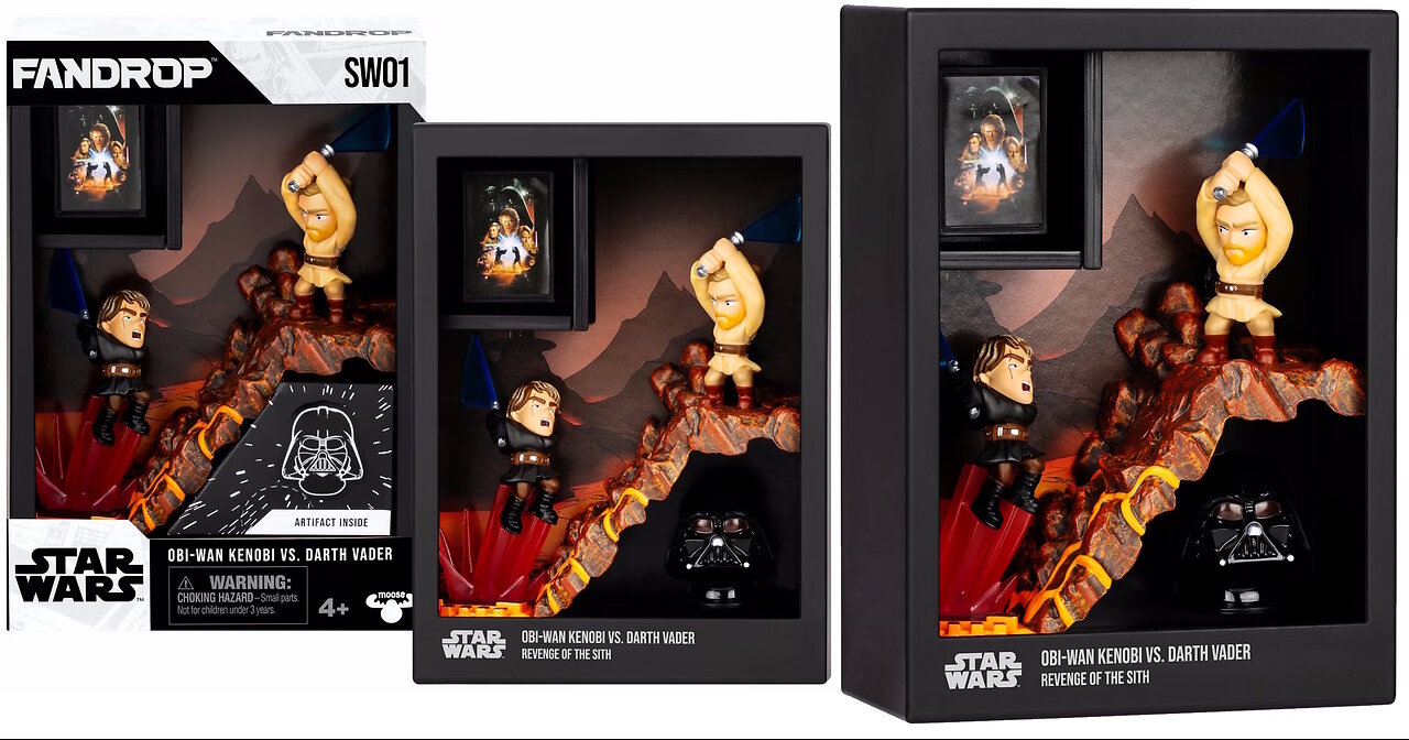 Fandrop Star Wars - Wave 1 Figure [2-Pack Obi-Wan Kenobi Vs Darth Vader]