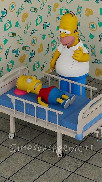 Taking Care of Sick Bart😂💉 #shorts #funny #simpsons”