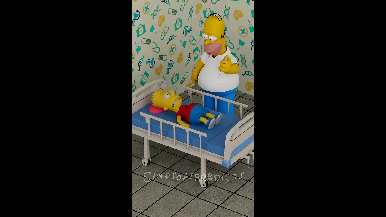 Taking Care of Sick Bart😂💉 #shorts #funny #simpsons”