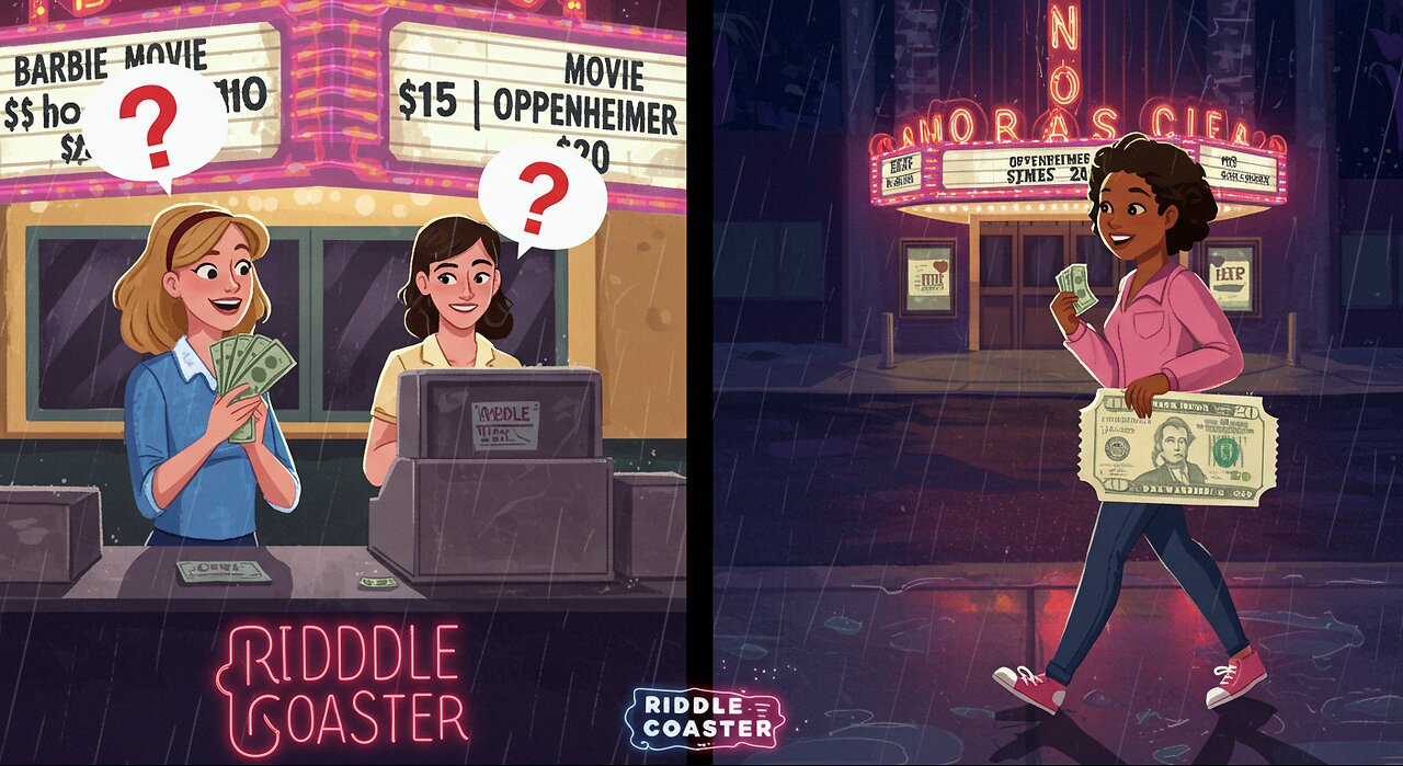 This Sneaky $20 Movie Ticket Riddle Will Test Your Logic — Barbara vs Oprah at the Movies!