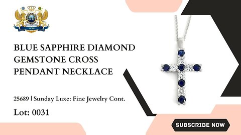 BLUE SAPPHIRE DIAMOND NECKLACE