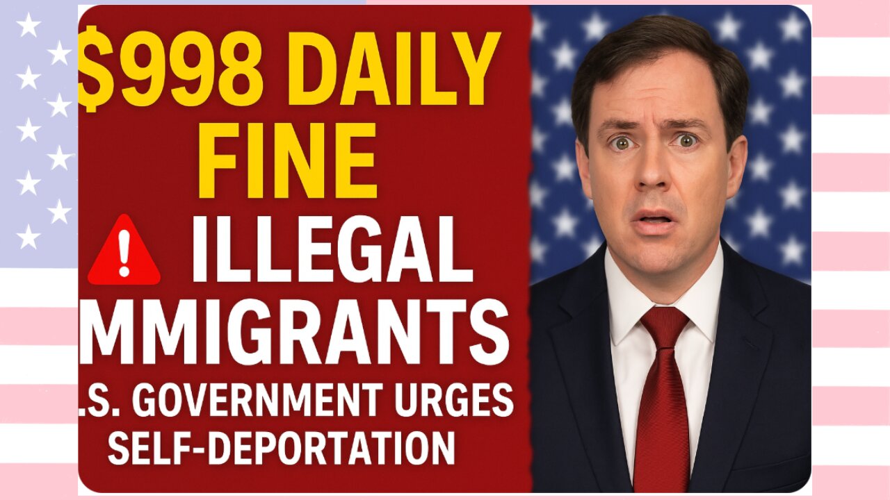 US Government Warns Immigrants to Self Deport or Face $998 Daily Fine