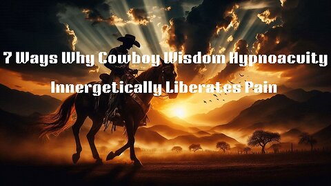 7 Ways Why Cowboy Wisdom Hypnoacuity Innergetically Liberates Pain