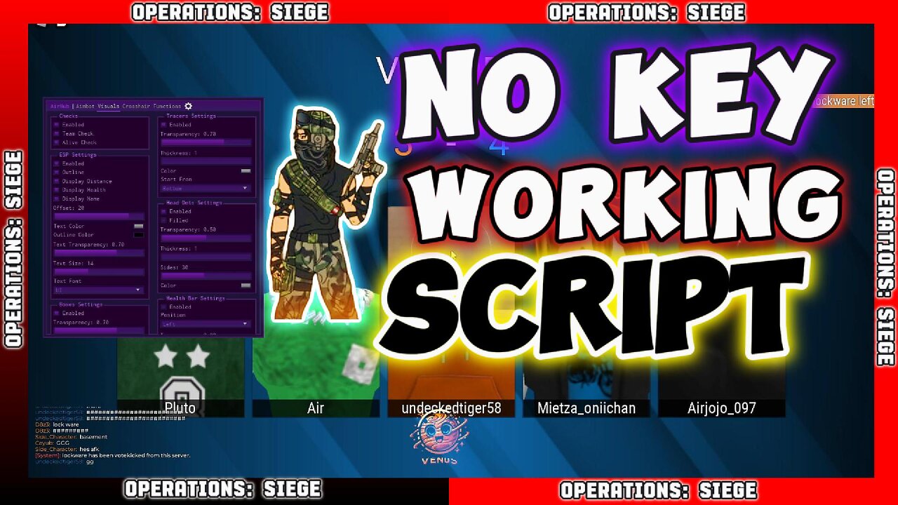 Operation Siege Script 2025 – Aimbot, Silent Aim, ESP, Admin Tools (Roblox Hack)
