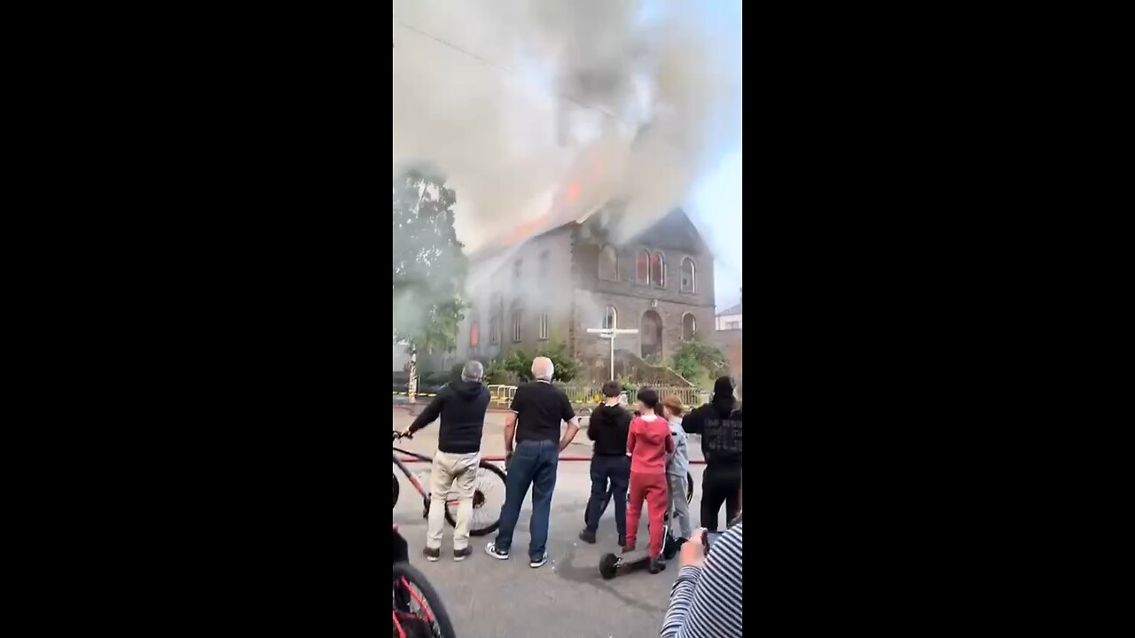 Another European church destroyed by arsonists…