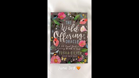 6/3/25 card: self sufficiency