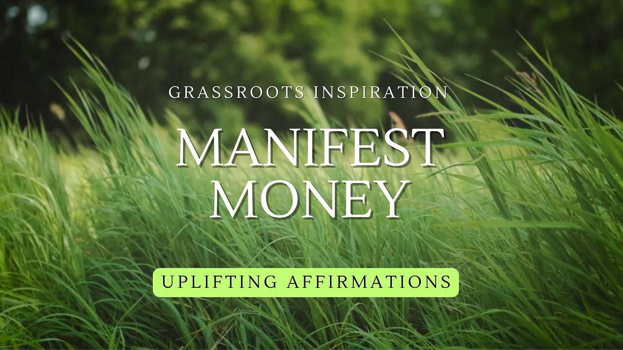 Grassroots Inspiration — Manifest Money 🌿