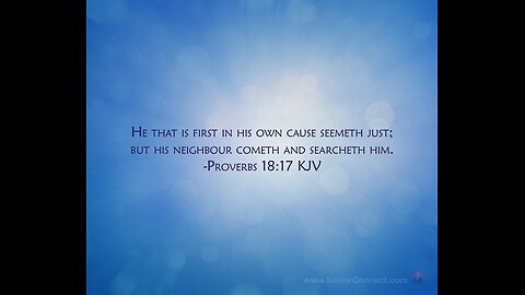 Sunday Talk with Jamal Proverbs 18:17 kjv 23/09/25