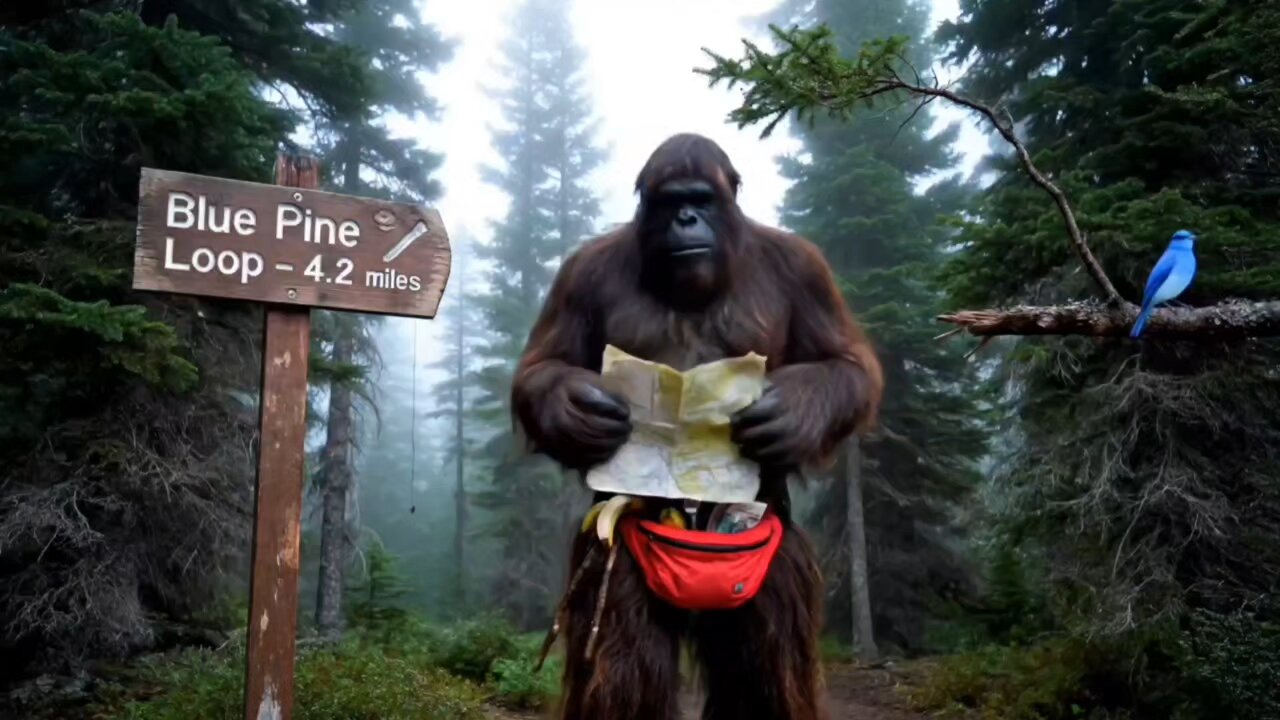 Bigfoot goes hiking 🥾