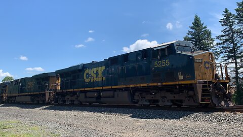 CSX Trains and a Truck everywhere along the rails