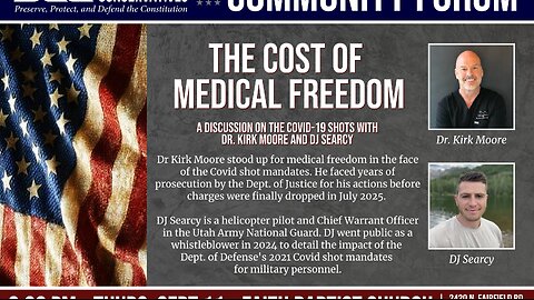 Davis Country Conservatives - 2025.09.11 The Cost Of Medical Freedom