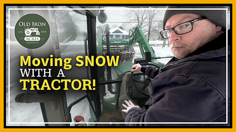 WAY TOO MUCH Snow to Shovel BY HAND!! Tractor VS. Snow!