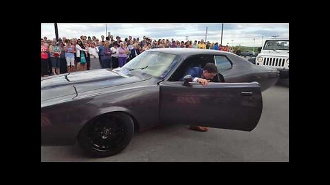 My sons 73 Charger at his prom