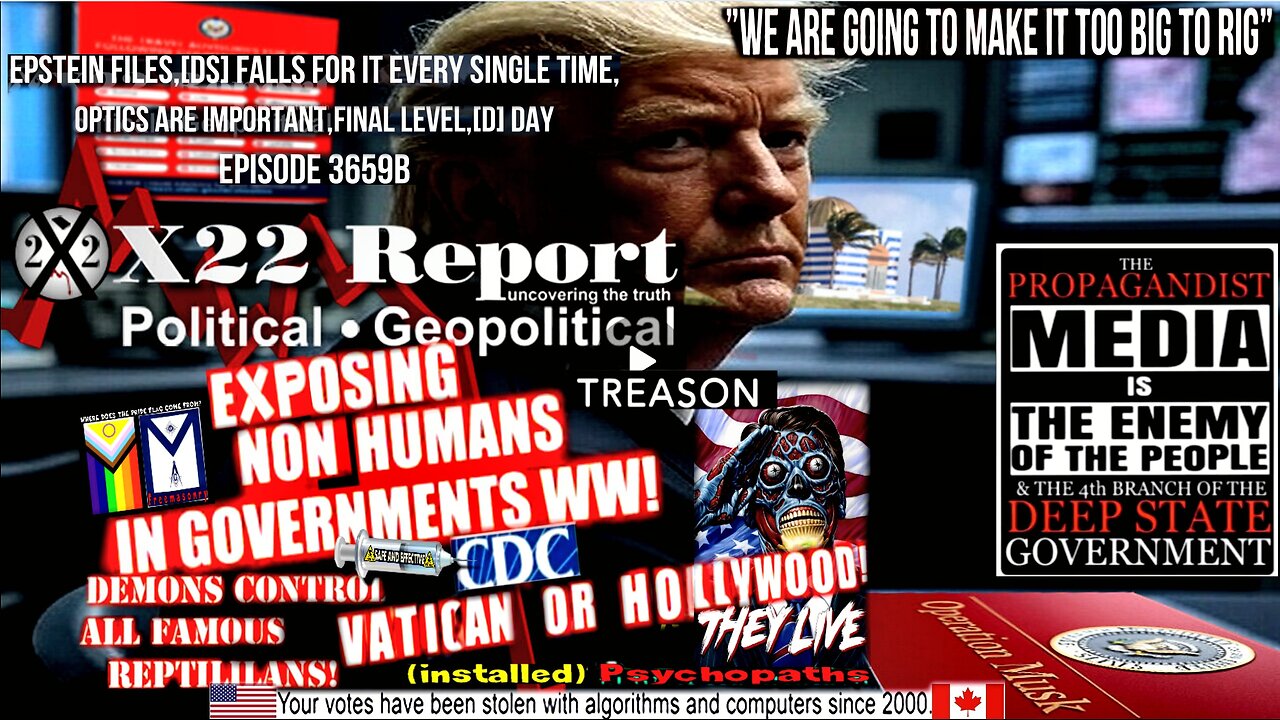Ep 3659b-Epstein Files,[DS] Falls For It Every Single Time,Optics Are Important,Final Level,[D] Day