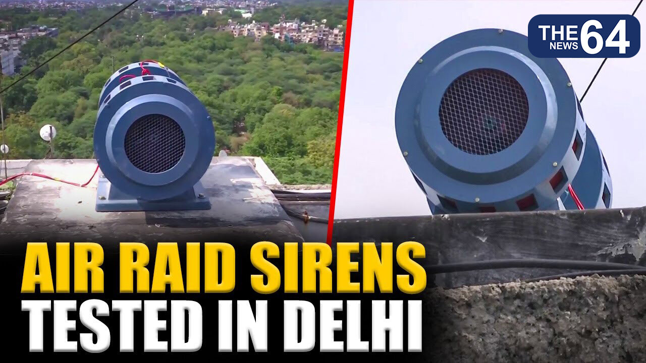 Air raid sirens testing and civil defence drill underway in Delhi to assess emergency alertness