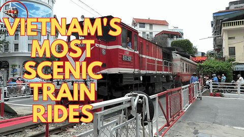 The Most Beautiful Train Rides in Vietnam : Train running on the street, Railgate closing